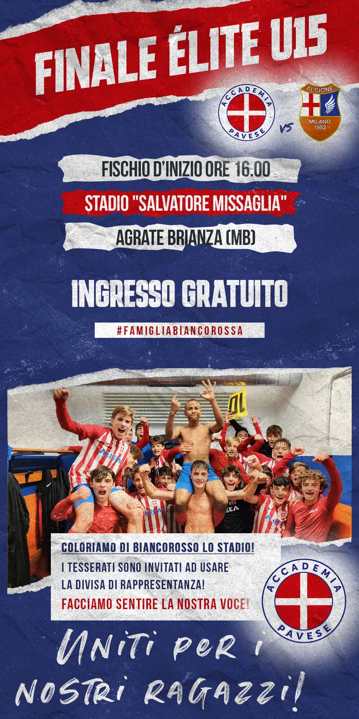 Accademia Pavese: Finale Élite Under 15, la locandina — 2022