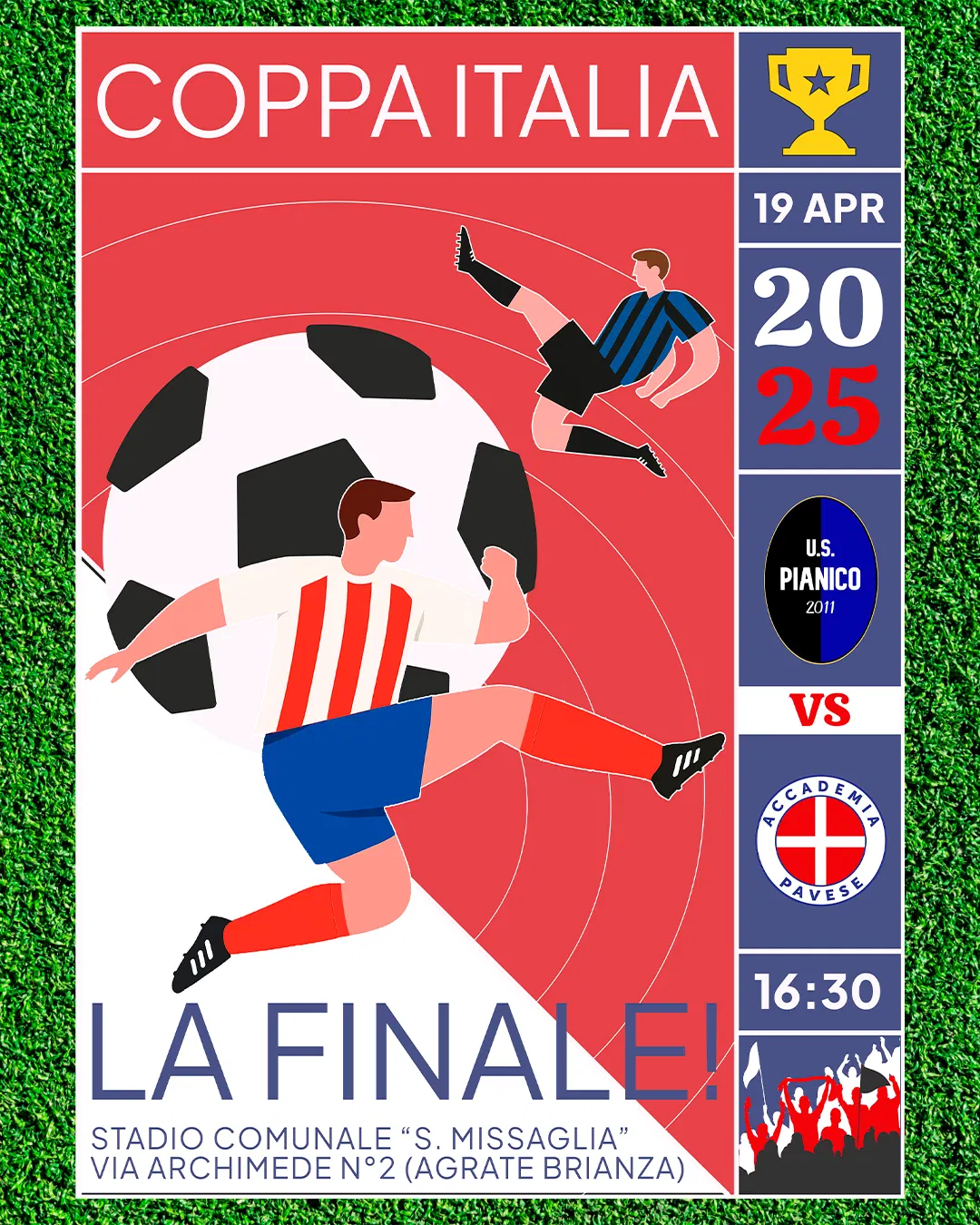 Accademia Pavese: La locandina della finale di Coppa Italia — 2025