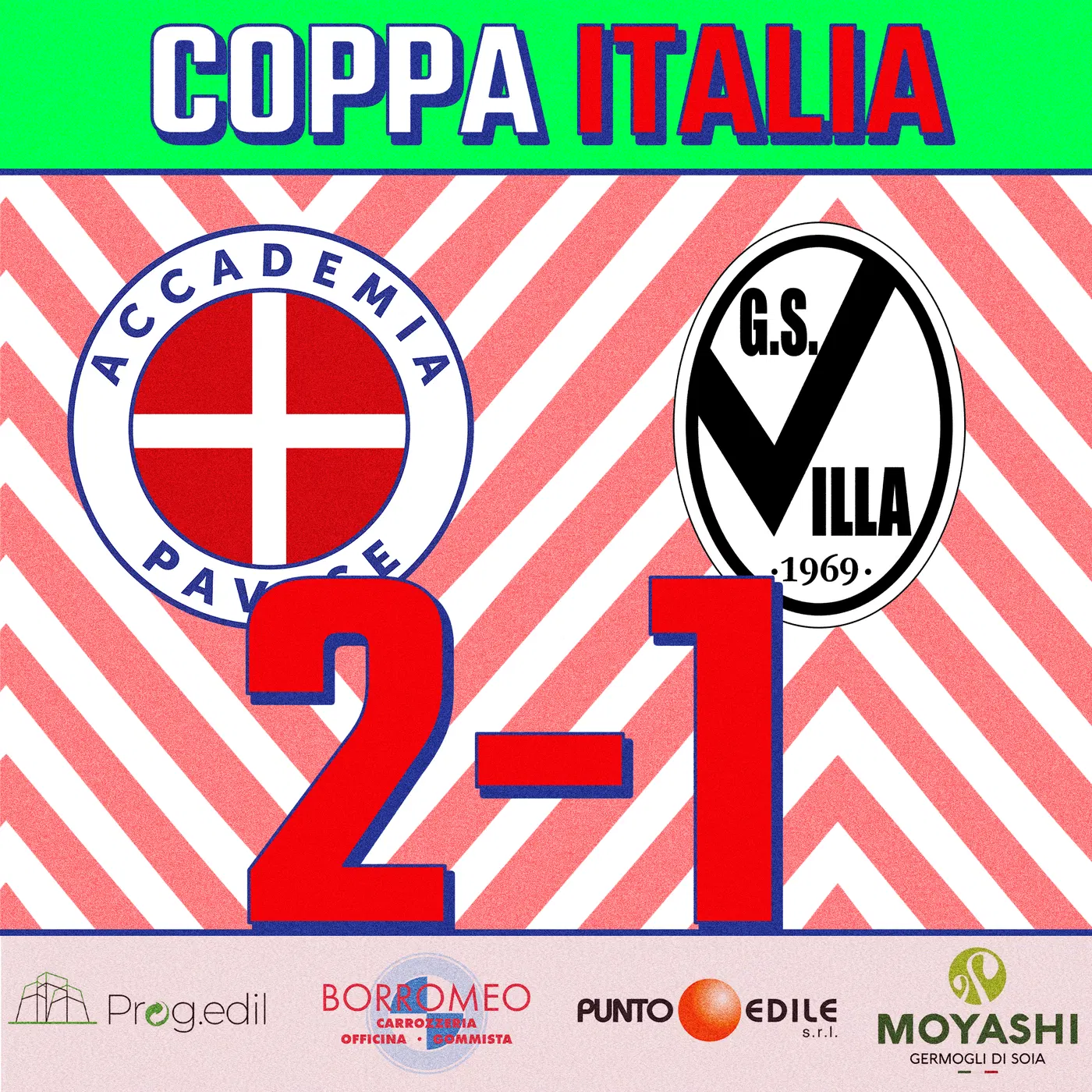 Accademia Pavese: Coppa Italia, il risultato dei quarti — 2024