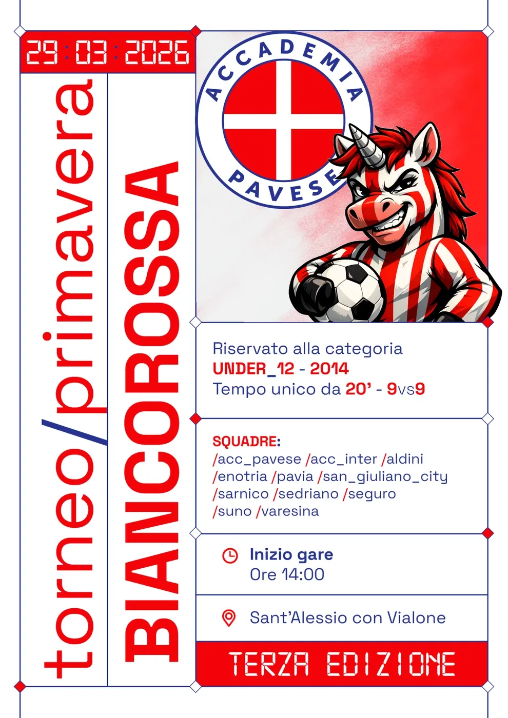 Accademia Pavese: Torneo Primavera Biancorossa — 2026